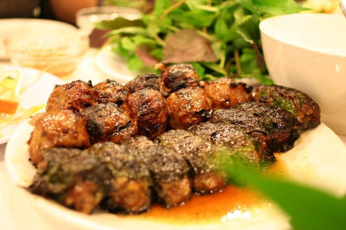 Bò Nướng Mỡ Chài ( S)