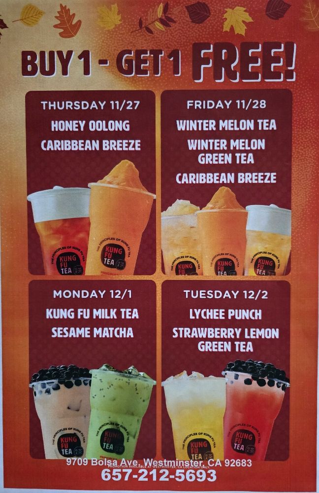 Kung Fu Tea - Westminster