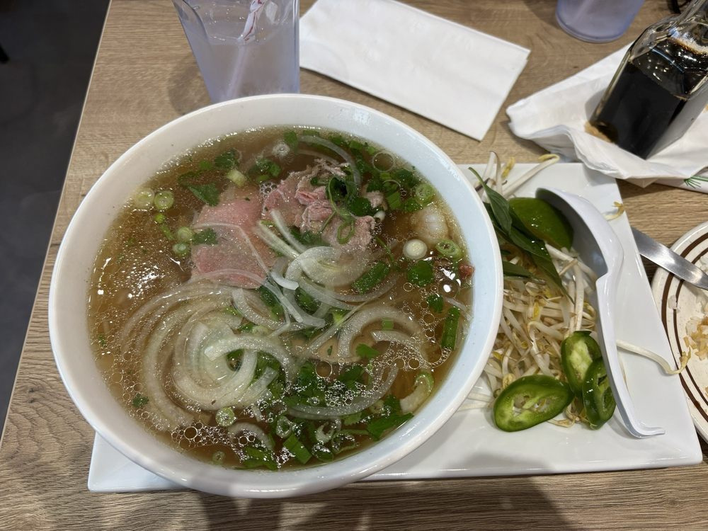 Sliced Rare Steak Pho
