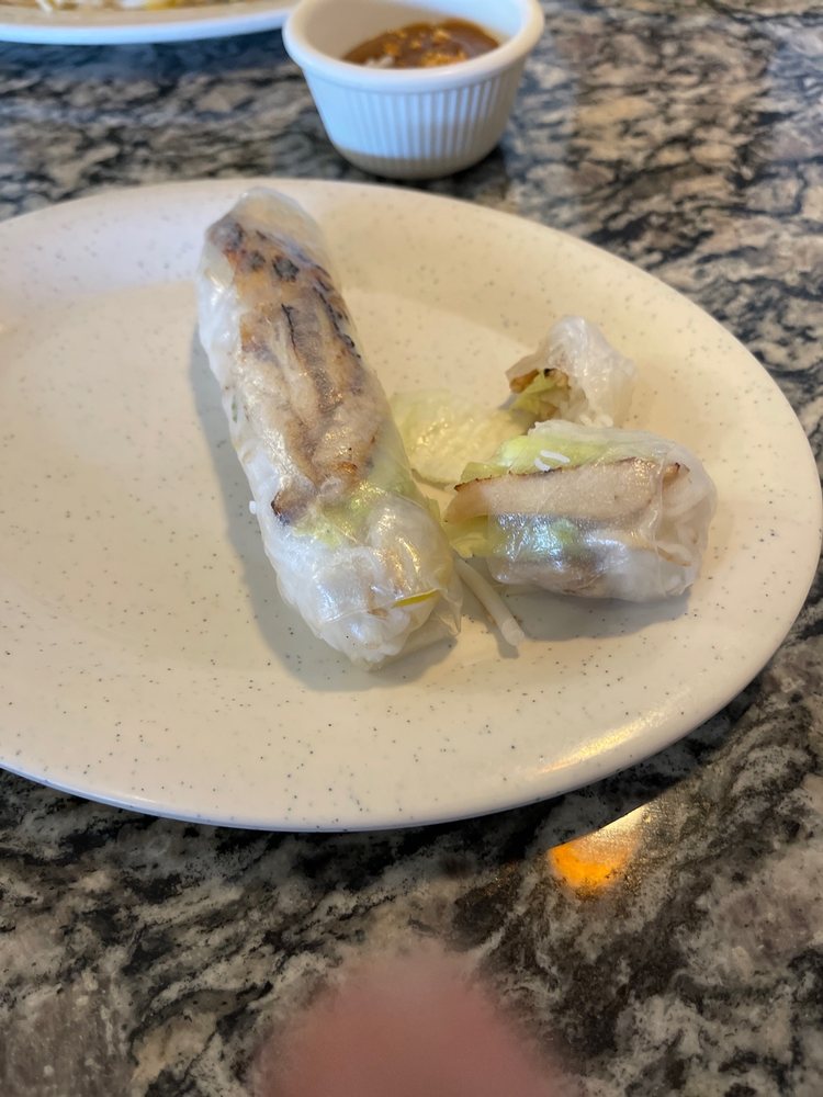 Grilled Chicken Spring Rolls