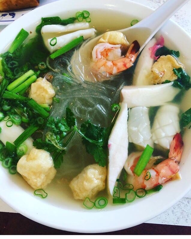 Seafood Clear Noodle Soup