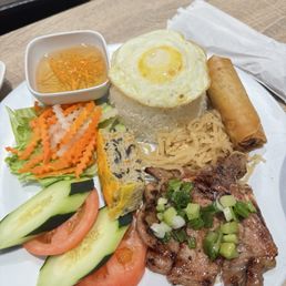 Grilled Pork Chop With Rice