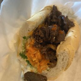 Bahn Mi Lemongrass Beef Sandwich