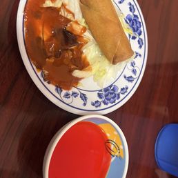 Grilled Lemongrass Chicken with Spring Roll