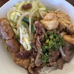 Grilled Pork and Shrimp & Spring Rolls