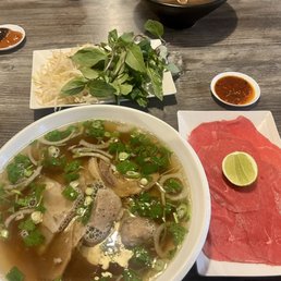 Rare Steak and Tofu Pho