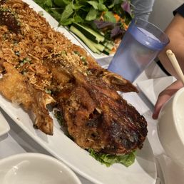 Grilled Fish Wrapped