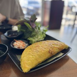 Vietnamese Crepe with Shrimp and Pork Belly / Bánh Xèo