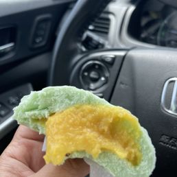 Green Sweet Custard Buns