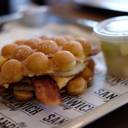 Bubble Waffle Sandwich