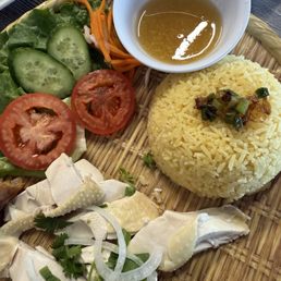 Steamed Chicken Rice