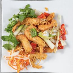 Chicken Pho Salt & Pepper Shrimp