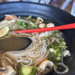 Dumpling Pho / W Rice Noodles