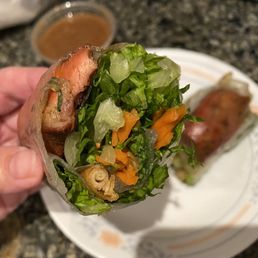 Pork Sausage Spring Rolls