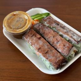 Nem Nuong Cuon/pork Sausage Spring Roll