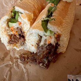 Beef Skewers Sandwich