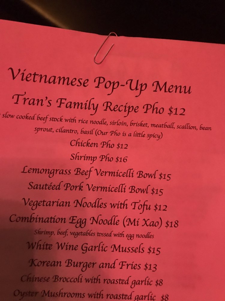 Tran 's Family Recipe Pho