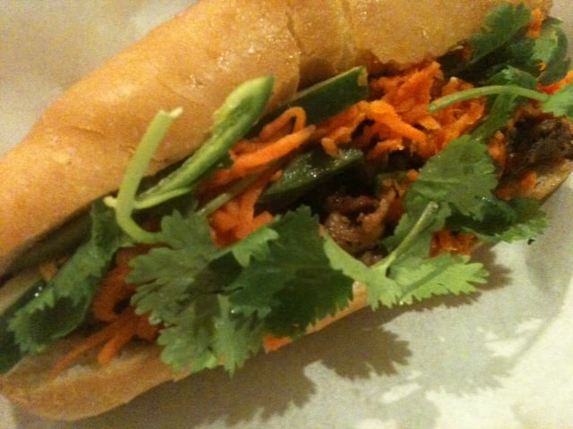 Fried Fish Bahn Mi Sandwich