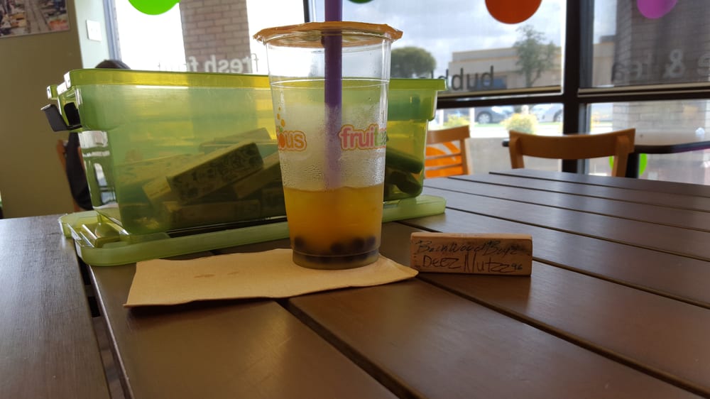 Green Apple Black Boba Tea