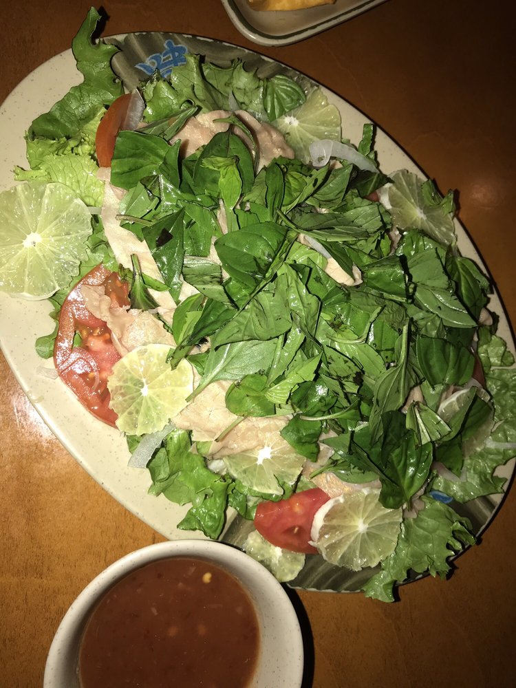 Gỏi Bò Tái Chanh Hoặc Gỏi Gà - Slide Rare Beef in Lime Juice or Chicken Salad