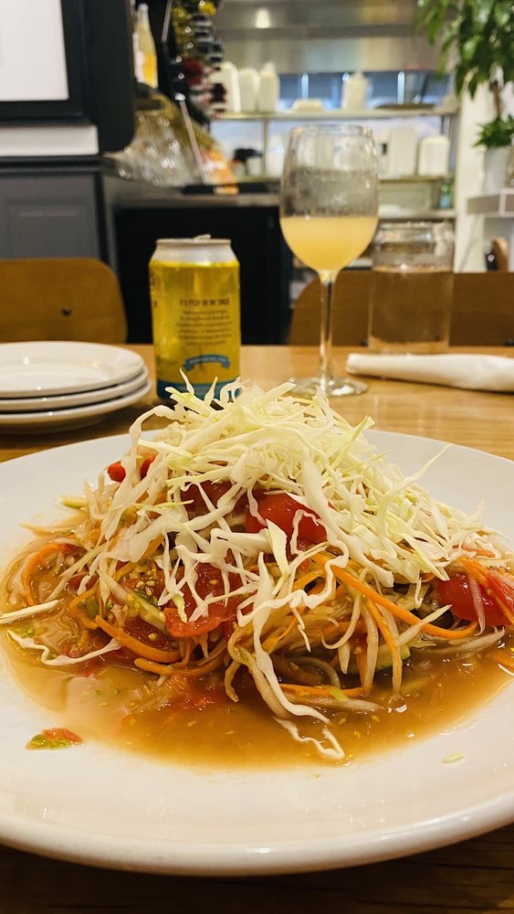 Glass Papaya Salad