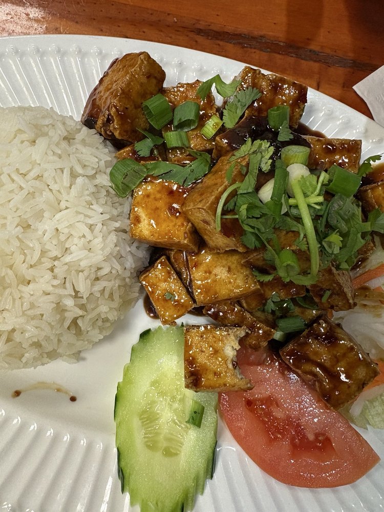 Lemongrass Tofu Rice Platter