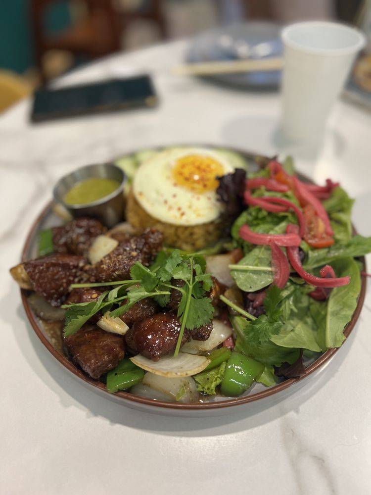 Shaken Beef Rice Plate