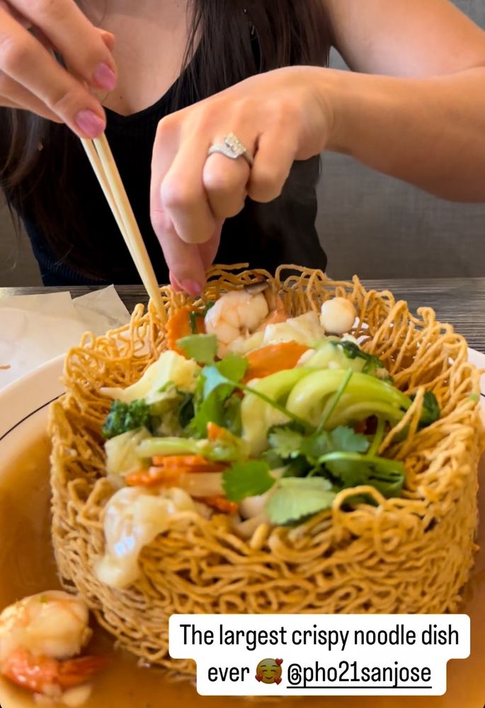 Crispy Fried Egg Noodle