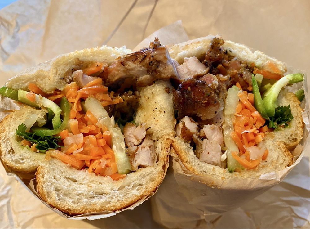 BBQ Lemongrass Chicken Banh Mi