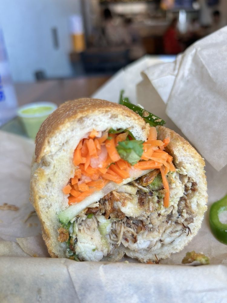 Shredded Chicken Banh Mi