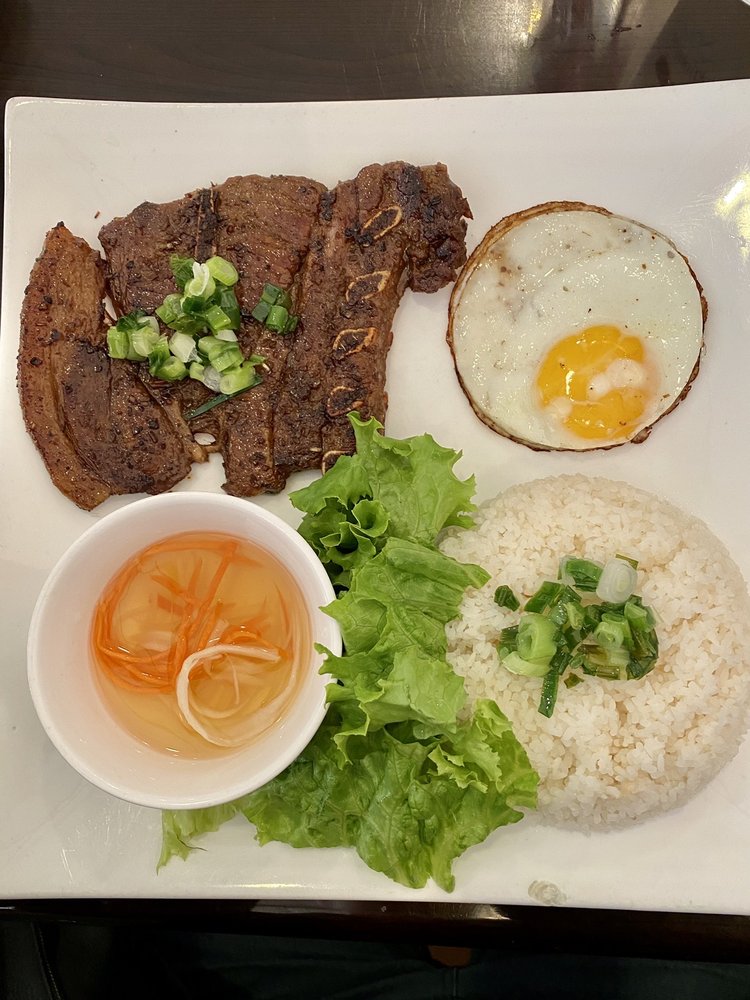 Broken Rice Pork Chop Plate