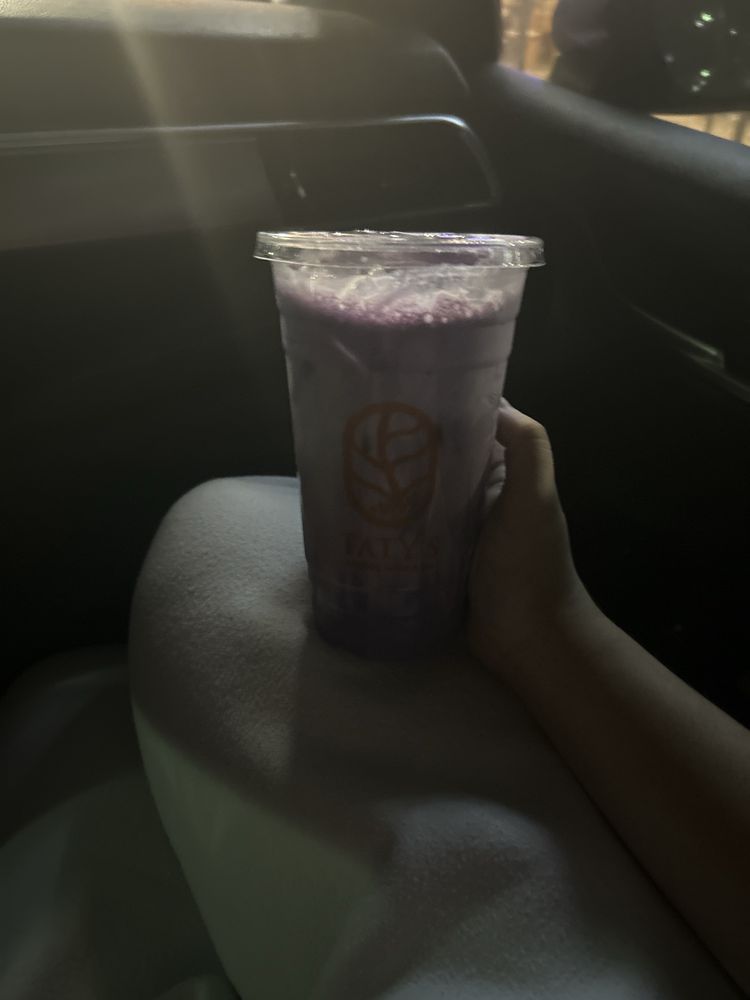 Taro Milk Tea Ube Foam