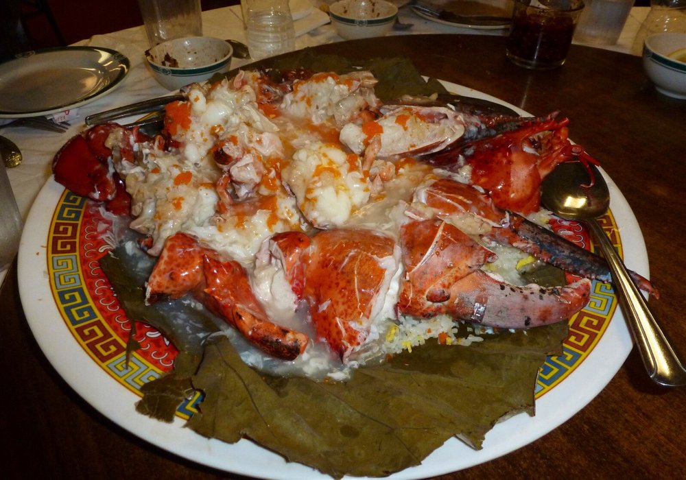 Alaskan Crab on Lotus Leaf
