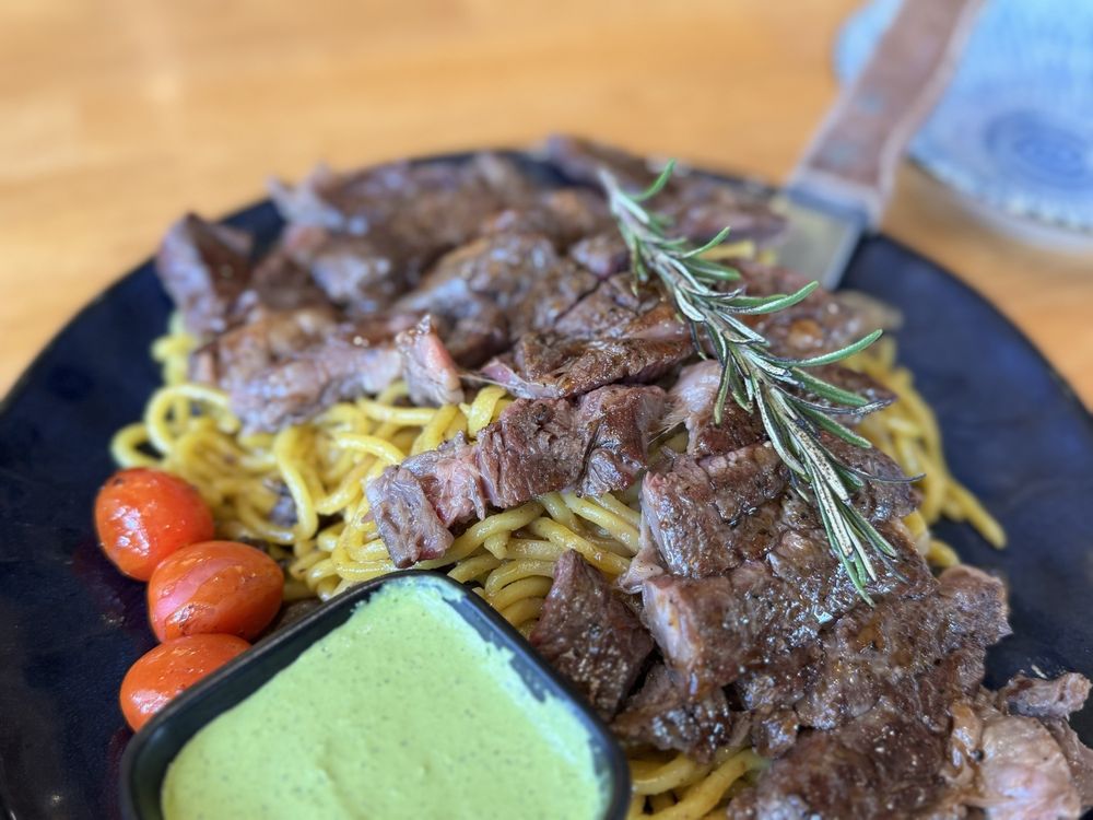 Ribeye Steak Garlic Noodles