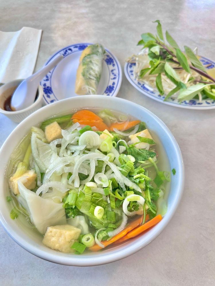 Fried Tofu Veggie Pho Bowl