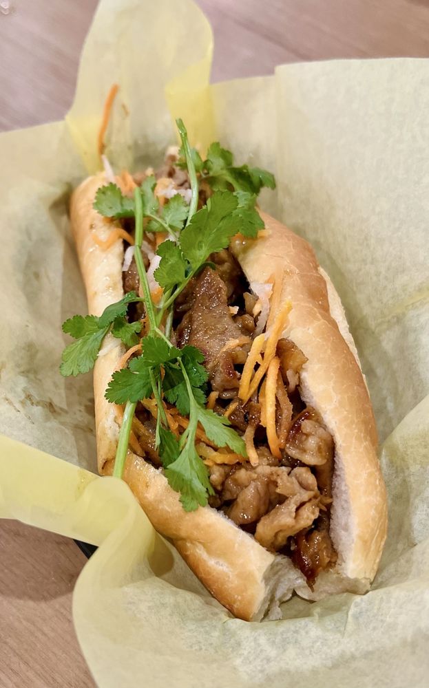 Grilled Pork Banh Mi Sandwich