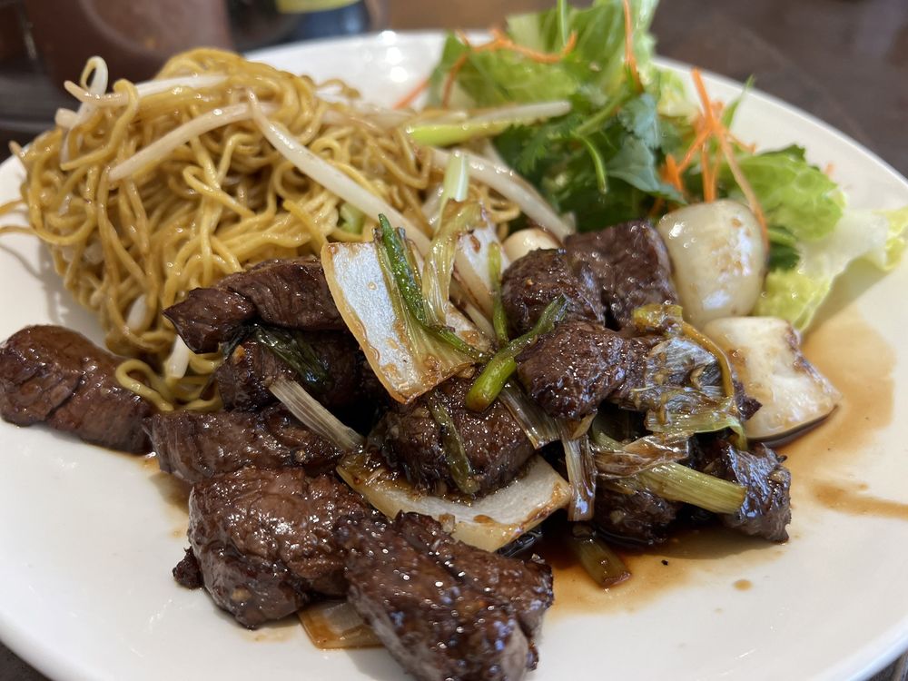 Grilled Beef Rice Plate