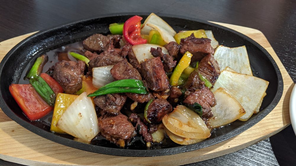 Beef Steak Cubes Fried Rice