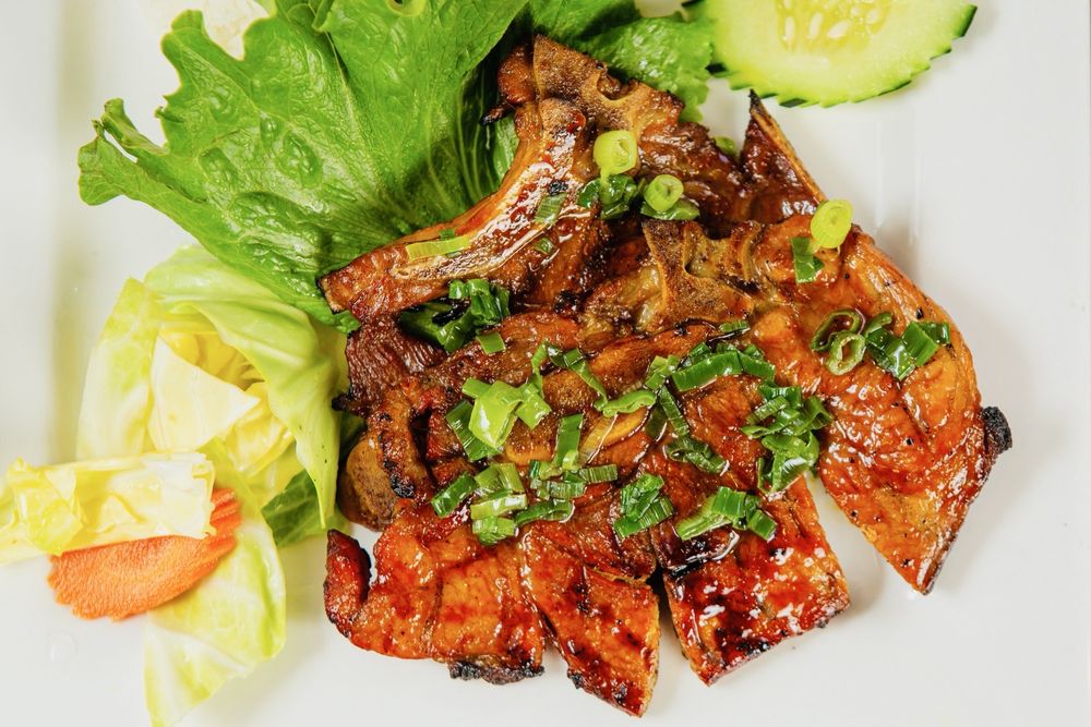 Grilled Pork Chop Rice Plate