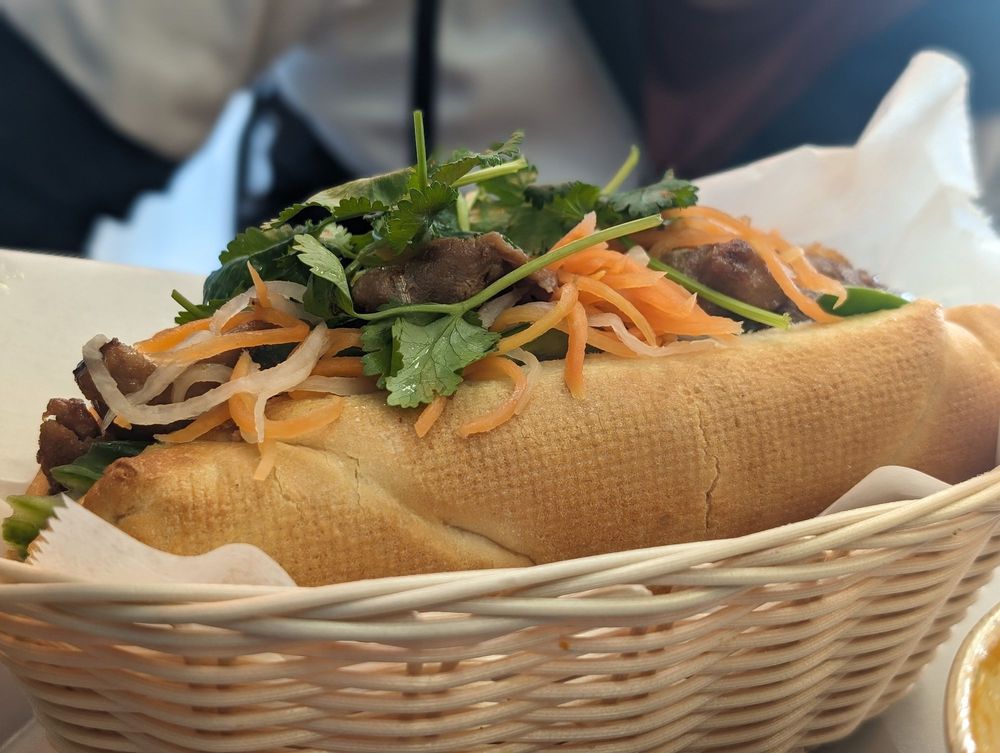 Grilled Pork Banh Mi Sandwich