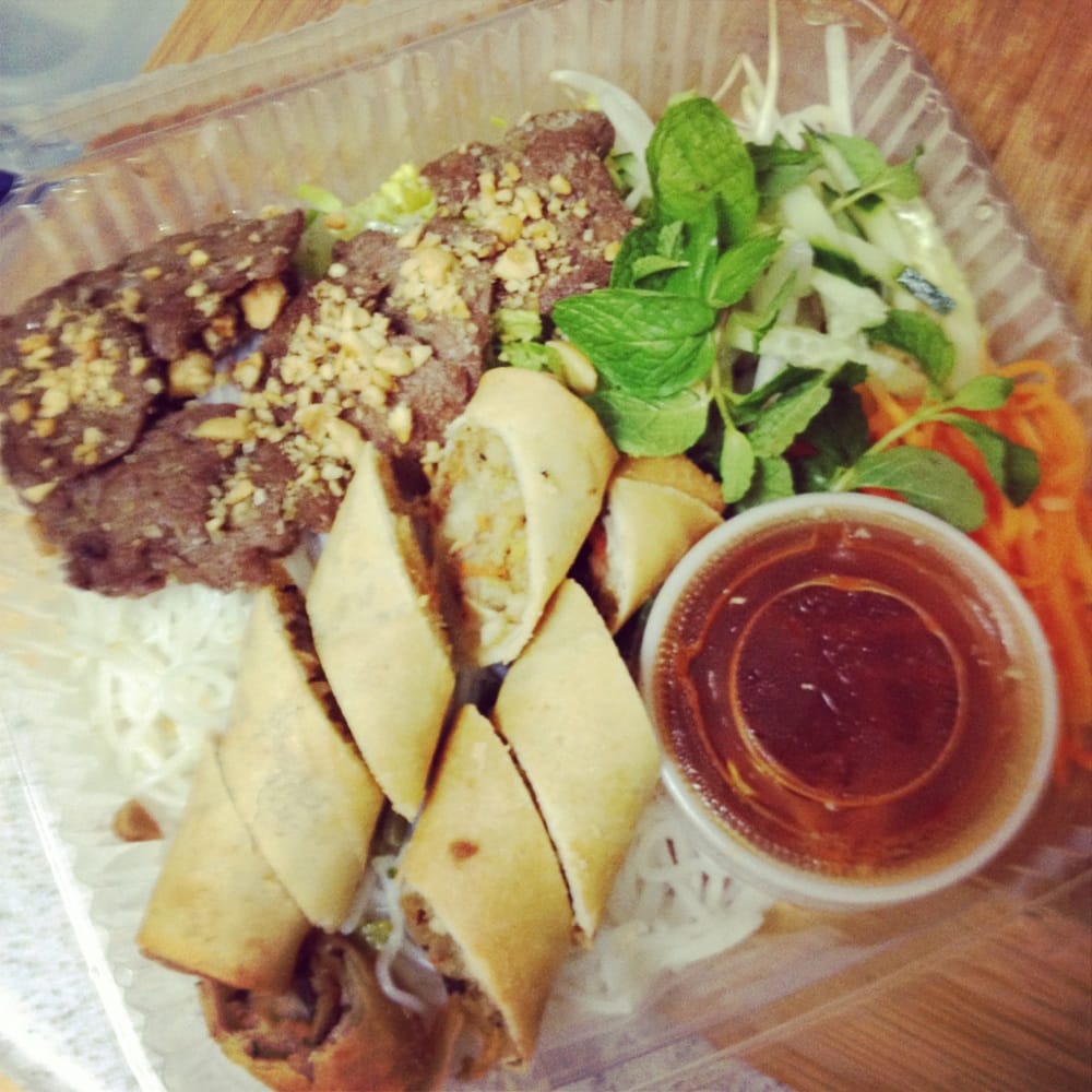 Golden Vermicelli / Bún Chả Giò Thịt Nướng