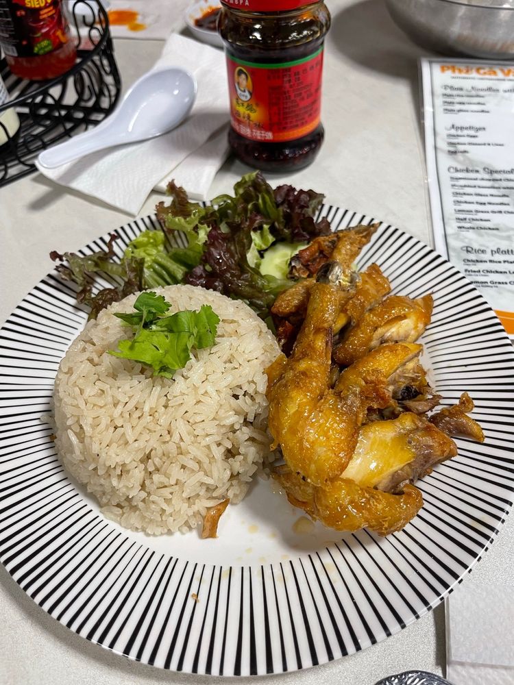 Lemongrass Chicken Rice Platter