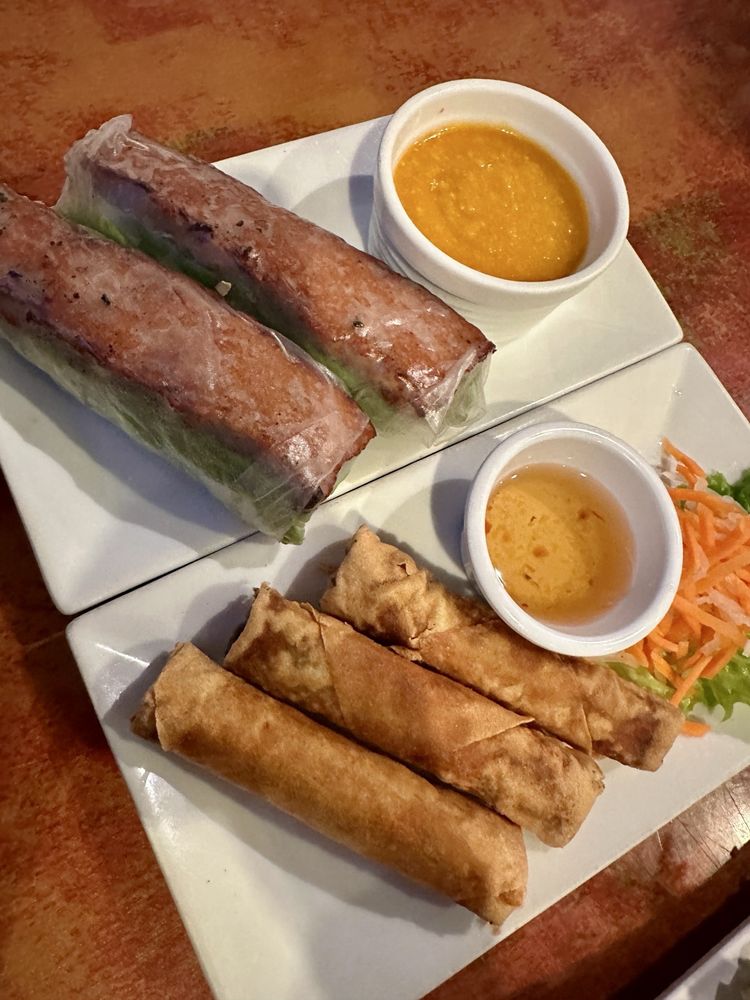 Grilled Pork Sausage Fresh Spring Rolls Nem Nuong Cuon Nha Trang
