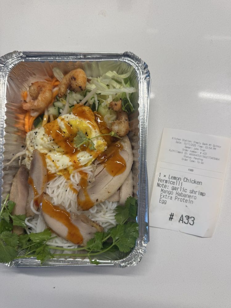 Lemongrass Chicken Noodle Bowl