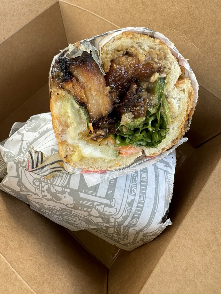 Pork Belly Bahn Mi Sandwich