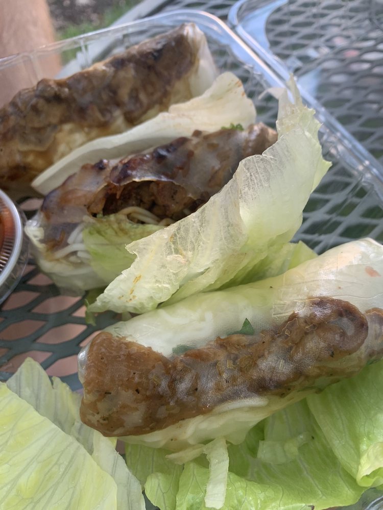 Grilled Pork Spring Rolls