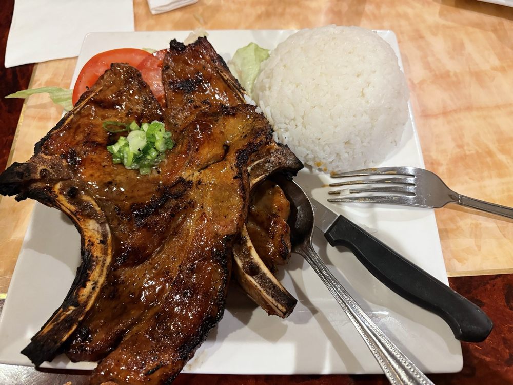 Grilled Pork Chop with Jasmine Rice