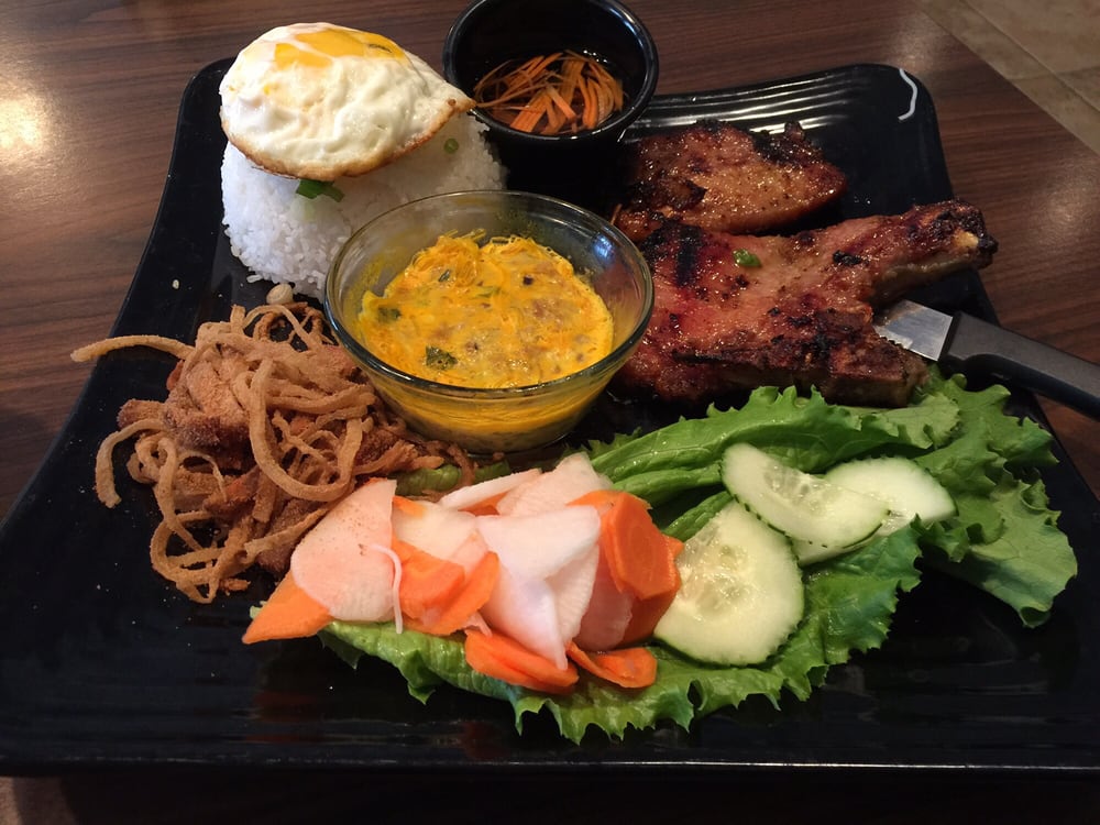 Broken Rice Pork Chops