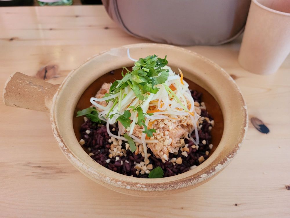 Black Rice Baked Salmon Bowl
