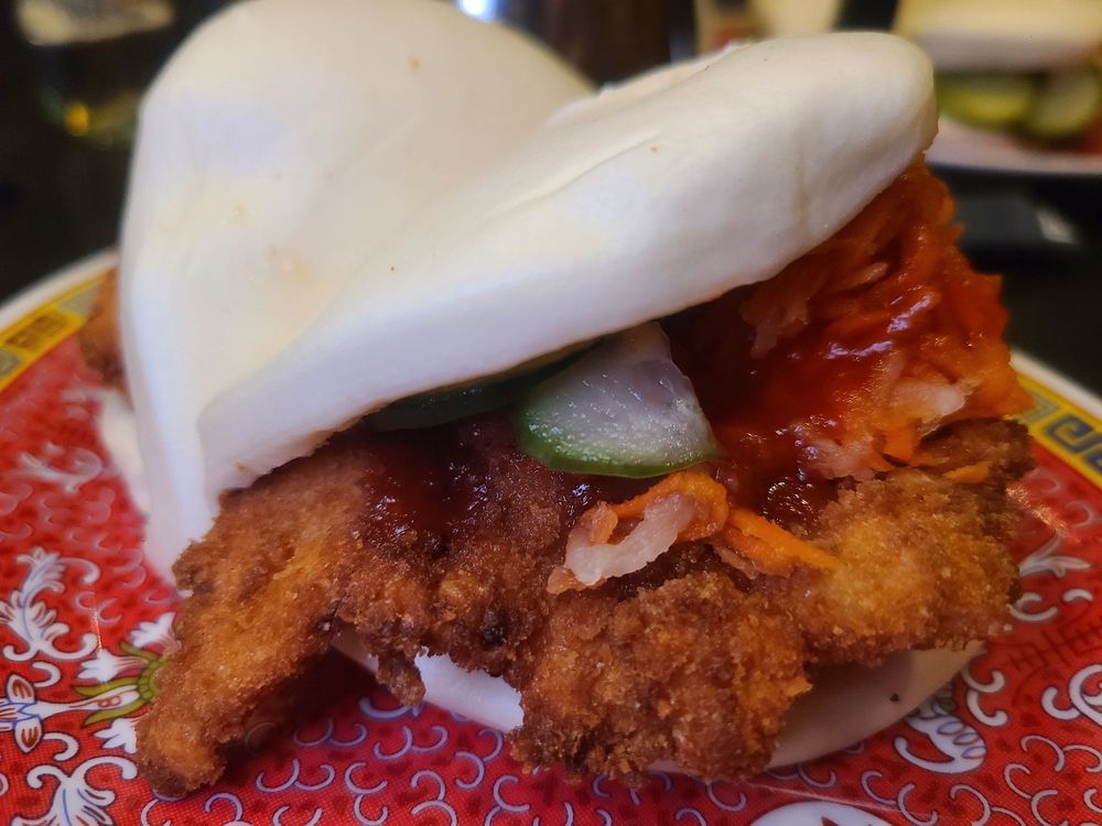 Korean Fried Chicken Baos